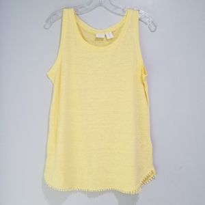 St Tropez 100% Linen Tank 🍋